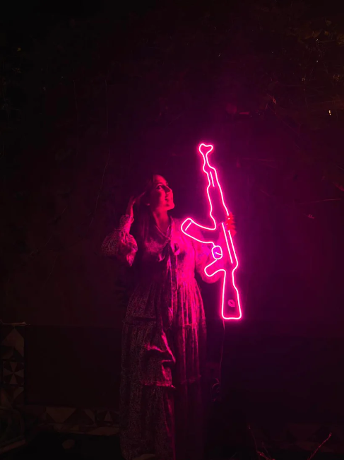 AK-47 - Gun Neon Sign