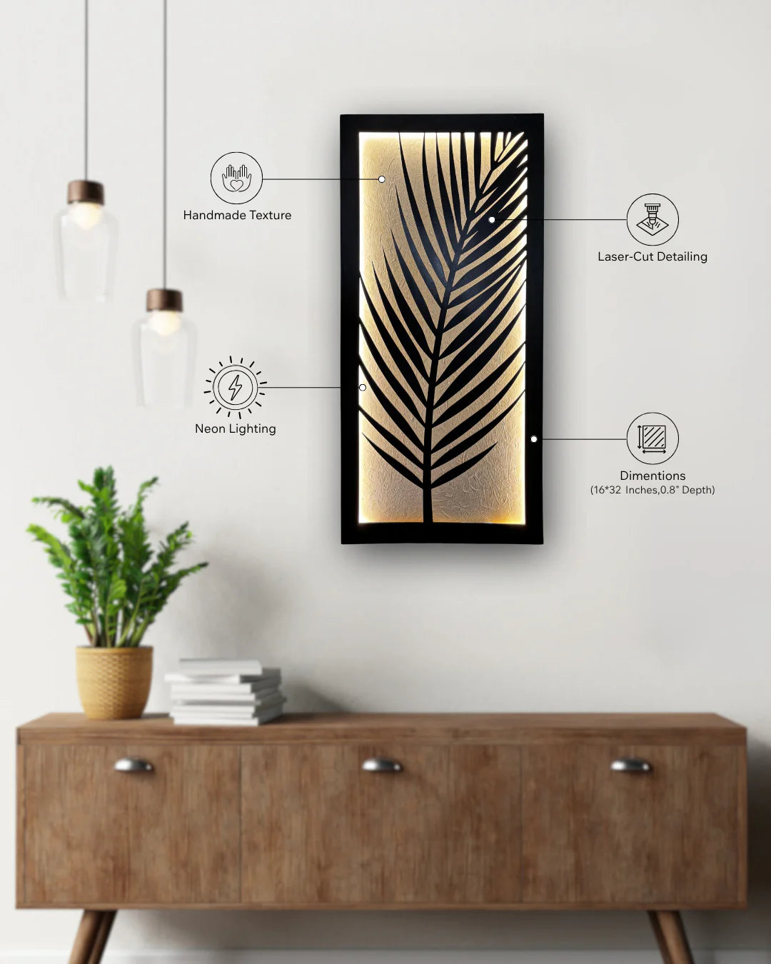 Palm Leaf Wall Art - Unique Decoration for Your Home