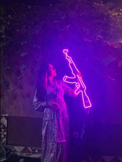 AK-47 - Gun Neon Sign