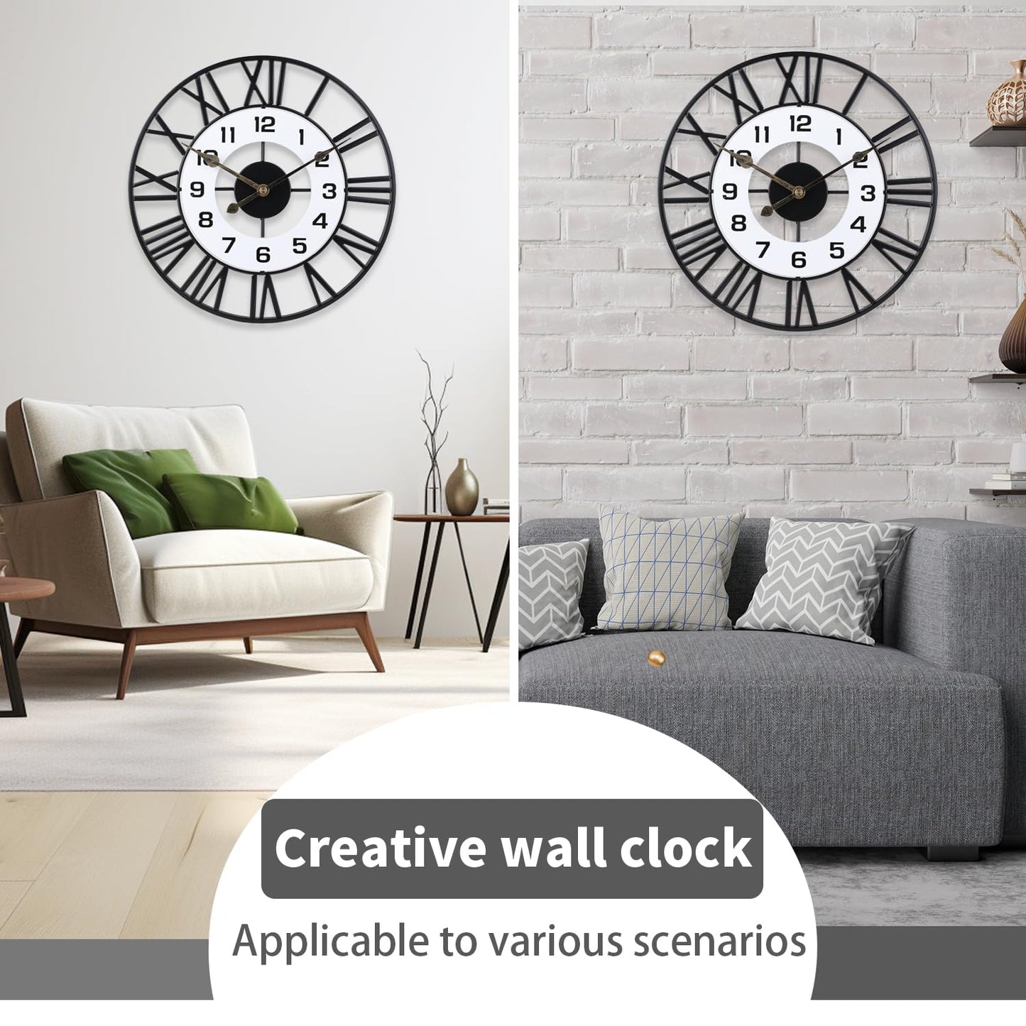 Roman Unique Salient - Wall Clock