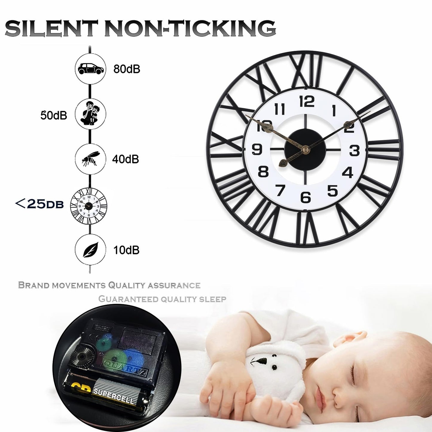 Roman Unique Salient - Wall Clock
