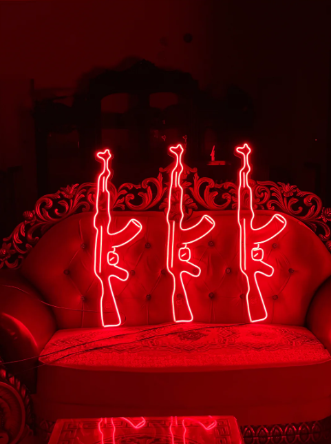 AK-47 - Gun Neon Sign