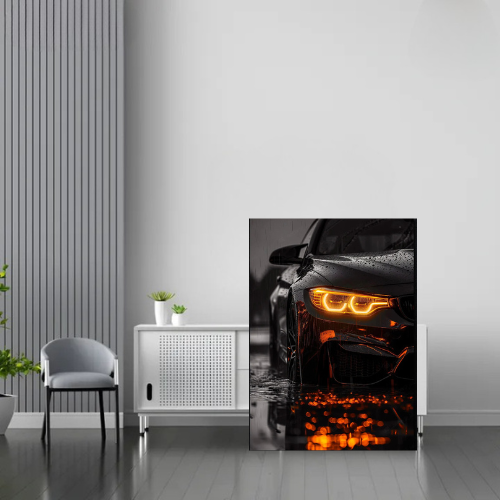 BMW M4 Premium | LED Neon Frame Poster