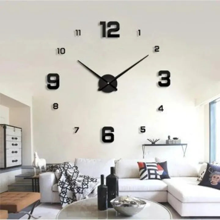 3d Adhesive Wall Clock
