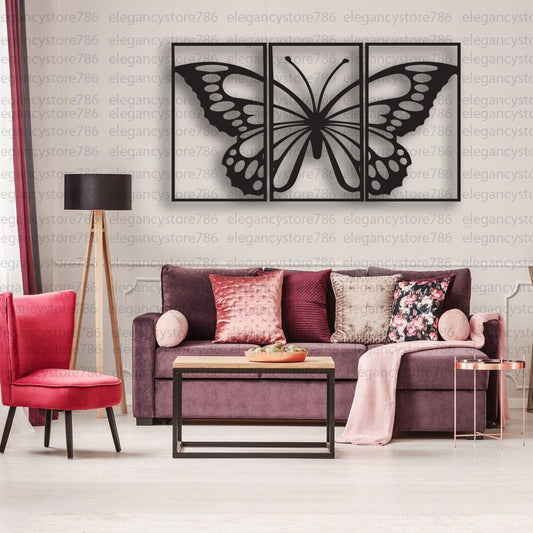 UNIQUE ACRYLIC BUTTERFLY 3 PCS
