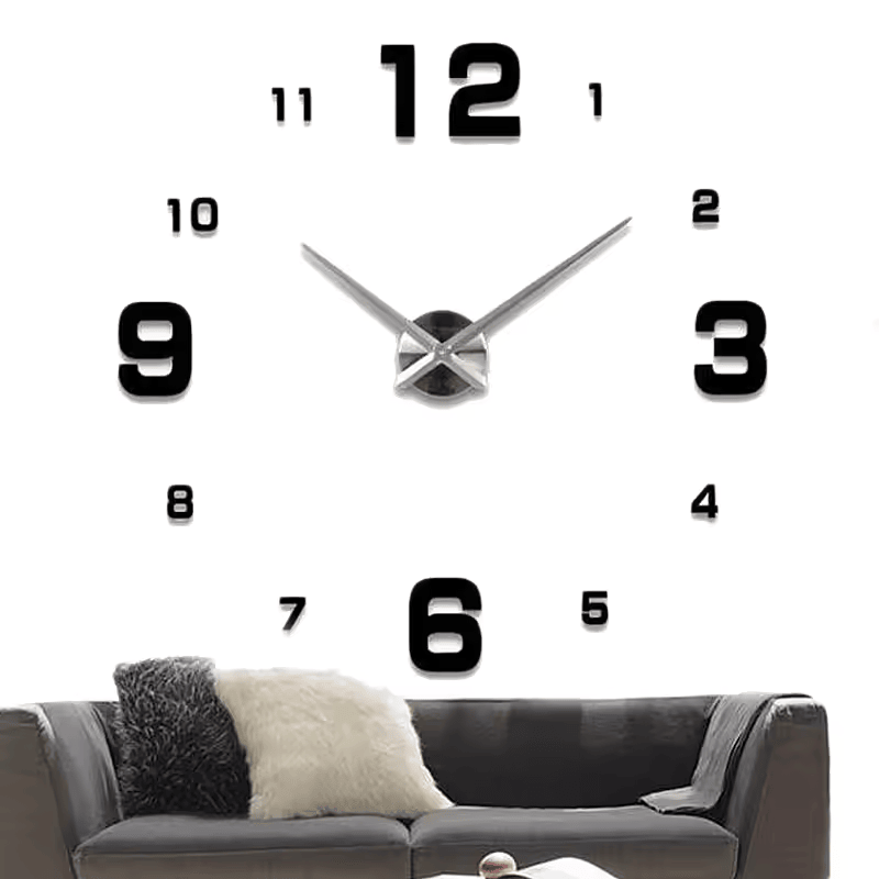 3d Adhesive Wall Clock