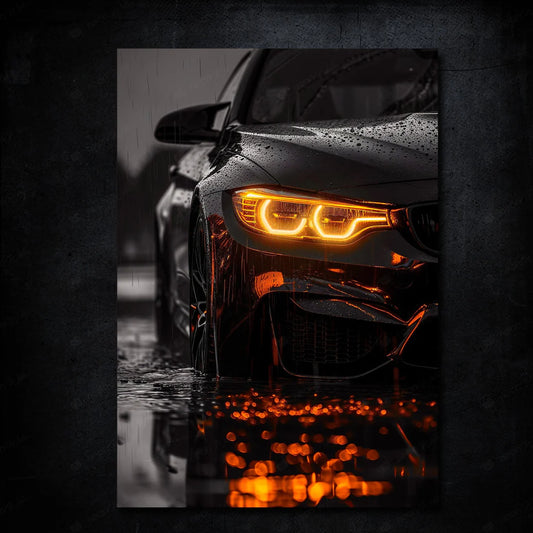 BMW M4 Premium | LED Neon Frame Poster