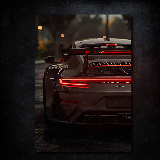 Porsche 911 GT3 RS Aesthetic Look | LED Neon Frame Poster