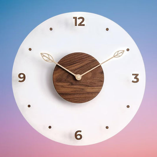 White Modern Design Silent - Wall Clock